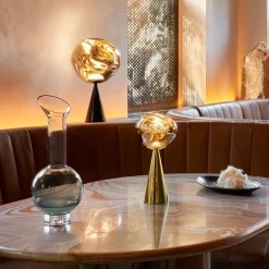 Tom Dixon Dekorationsbelysning > LED-bordlampe Melt, guldfarvet, højde 29 cm