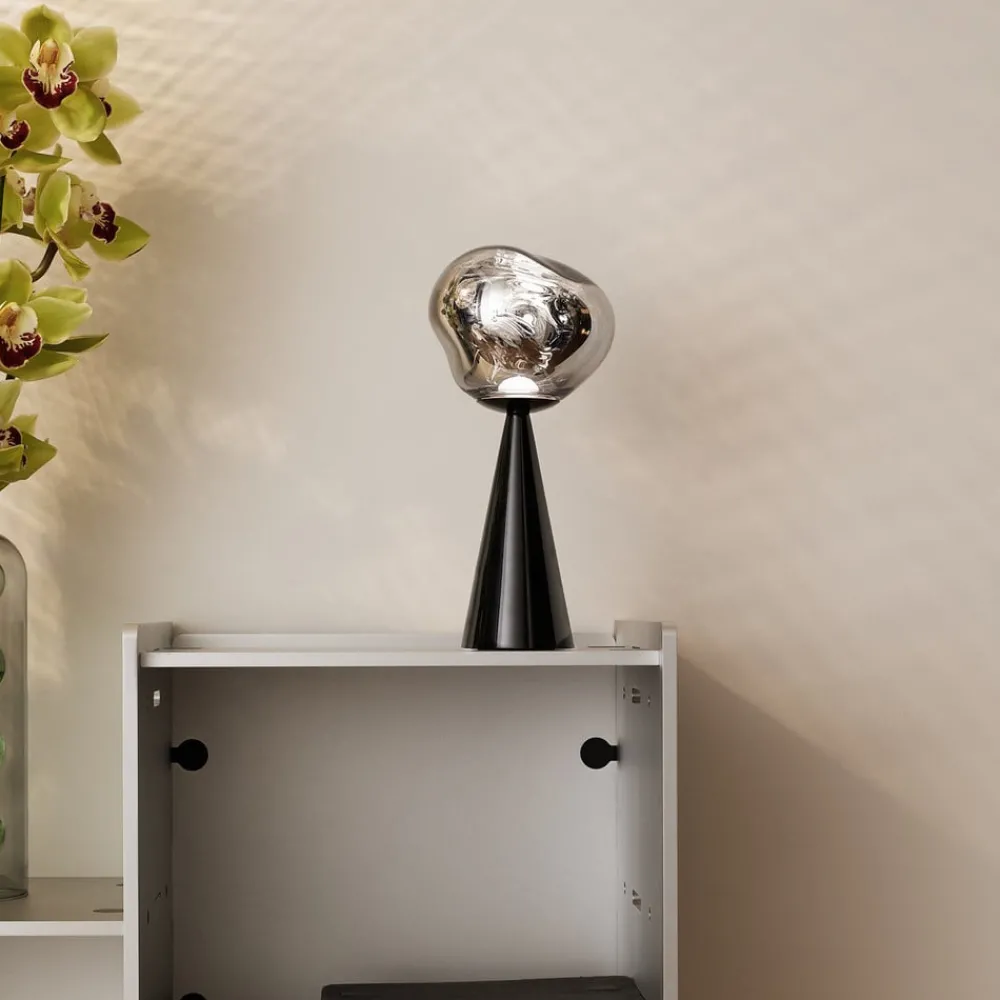 Tom Dixon Dekorationsbelysning|Bordlamper > LED-bordlampe Melt Portable, sort, 29 cm