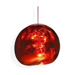 Tom Dixon Pendellamper > LED-hængelampe Melt, Ø 50 cm, kobber, plast