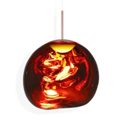 Tom Dixon Pendellamper > LED-hængelampe Melt, Ø 50 cm, kobber, plast