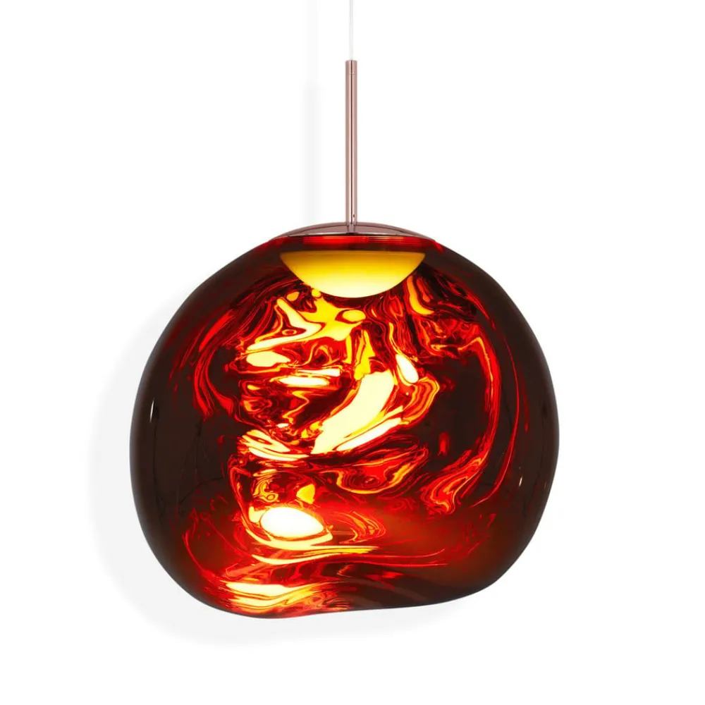 Tom Dixon Pendellamper > LED-hængelampe Melt, Ø 50 cm, kobber, plast