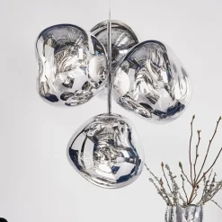 Tom Dixon Lysekroner > LED-lysekrone Melt Chandelier, kromfarvet