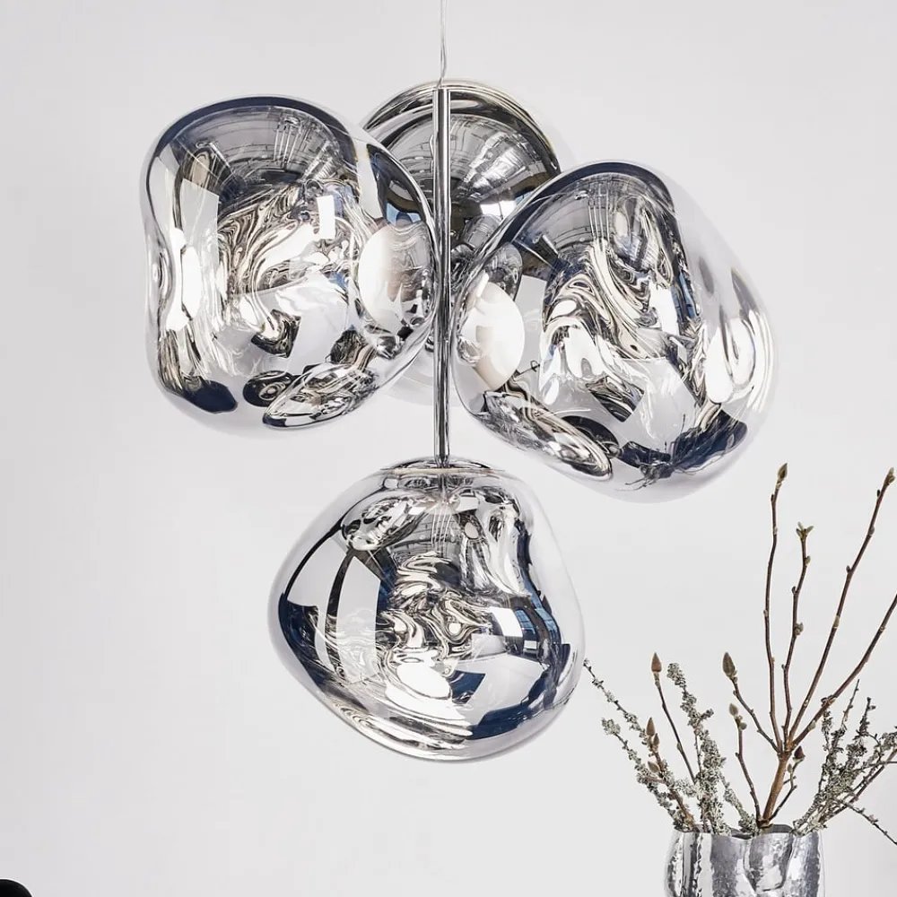 Tom Dixon Lysekroner > LED-lysekrone Melt Chandelier, kromfarvet