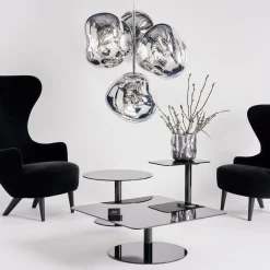 Tom Dixon Lysekroner > LED-lysekrone Melt Chandelier, kromfarvet