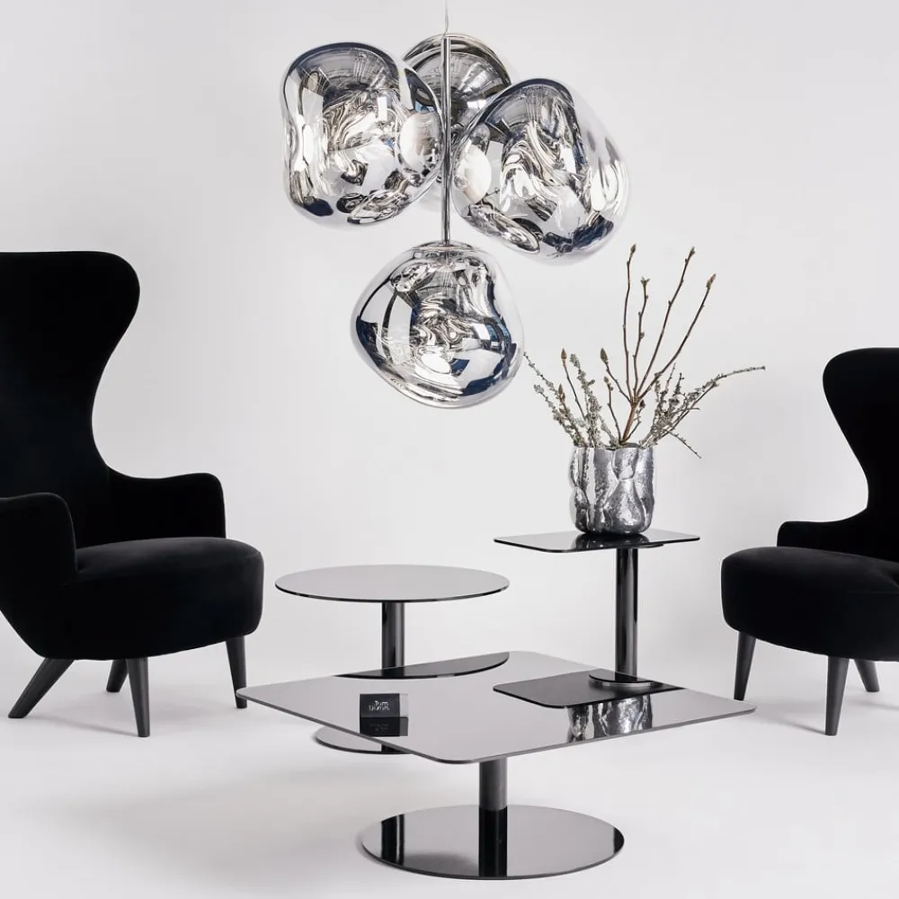 Tom Dixon Lysekroner > LED-lysekrone Melt Chandelier, kromfarvet
