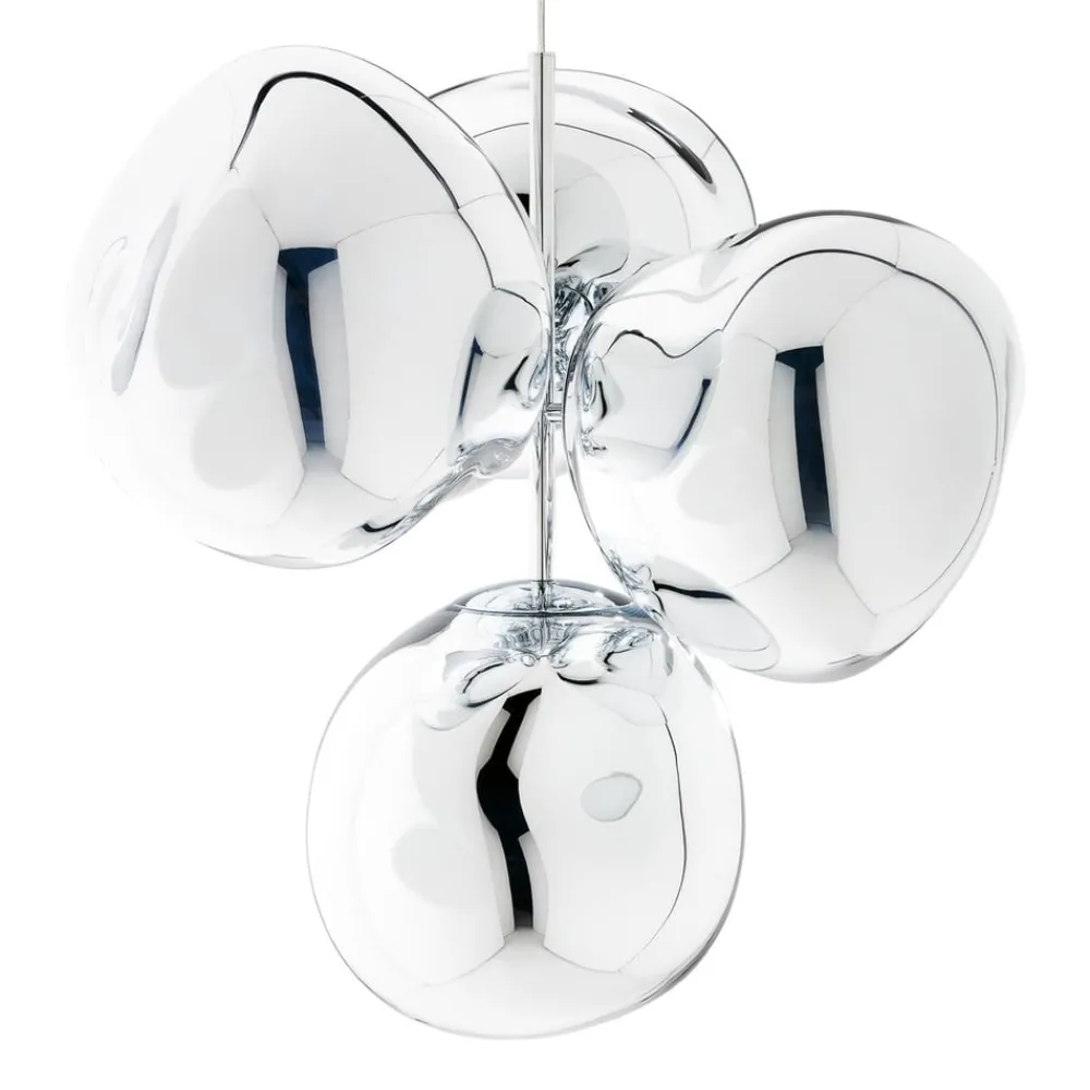 Tom Dixon Lysekroner > LED-lysekrone Melt Chandelier, kromfarvet