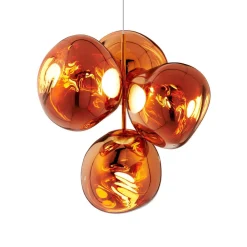 Tom Dixon Lysekroner > LED-lysekrone Melt Chandelier, kobberfarvet