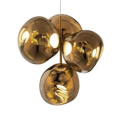 Tom Dixon Lysekroner > LED-lysekrone Melt Chandelier, guldfarvet
