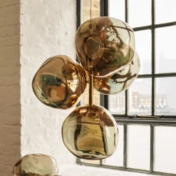 Lysekroner ^ Tom Dixon LED-lysekrone Melt Chandelier, bronzefarvet