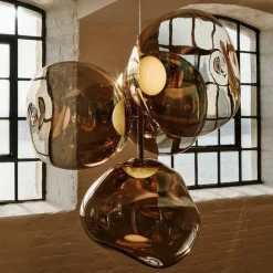 Lysekroner ^ Tom Dixon LED-lysekrone Melt Chandelier, bronzefarvet