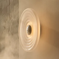 Tom Dixon Væg- Og Spejllamper|Væglamper > LED-væglampe Press Sphere, frostet, Ø 35 cm