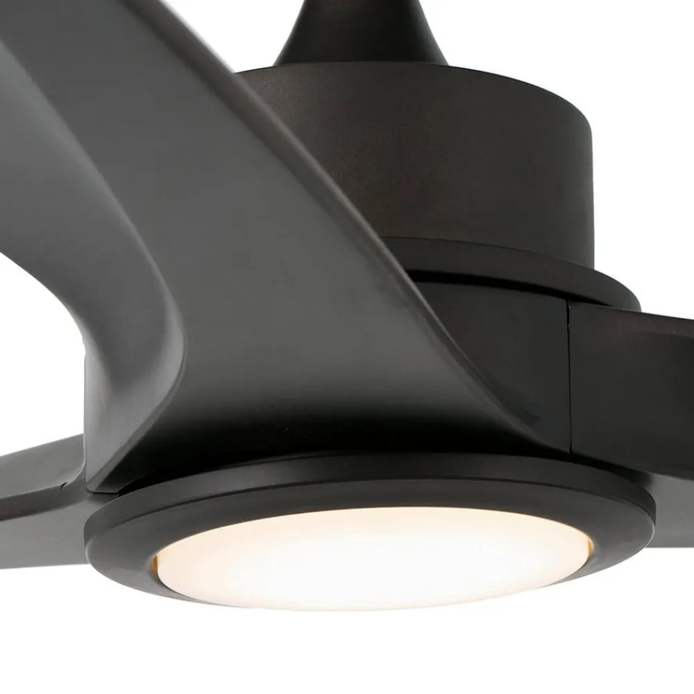 Loftventilatorer ^ FARO BARCELONA Tonic LED-loftventilator, mørkebrun