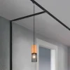 Trio Lighting Skinnesystem > Tosh skinnelampe til DUOline, sort, trædetalje, E27