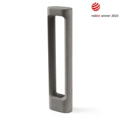 FARO BARCELONA Gadebelysning > Totem LED-vejlampe, grå, beton, højde 61,1 cm
