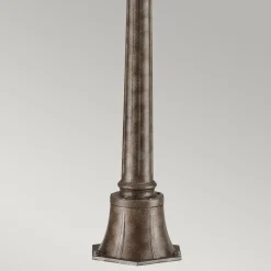 KICHLER Gadebelysning > Tournai vejlampe, højde 110 cm, aluminium, glas