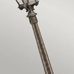 KICHLER Gadebelysning > Tournai vejlampe, højde 110 cm, aluminium, glas