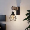 Væglamper|Væglamper ^ EGLO Townshend væglampe, bredde 14 cm, sort/eg