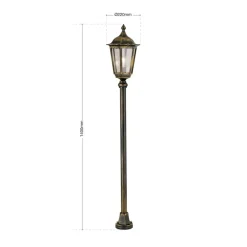 Gadebelysning ^ ORION Traditionel stilampe Fabio, 100 cm