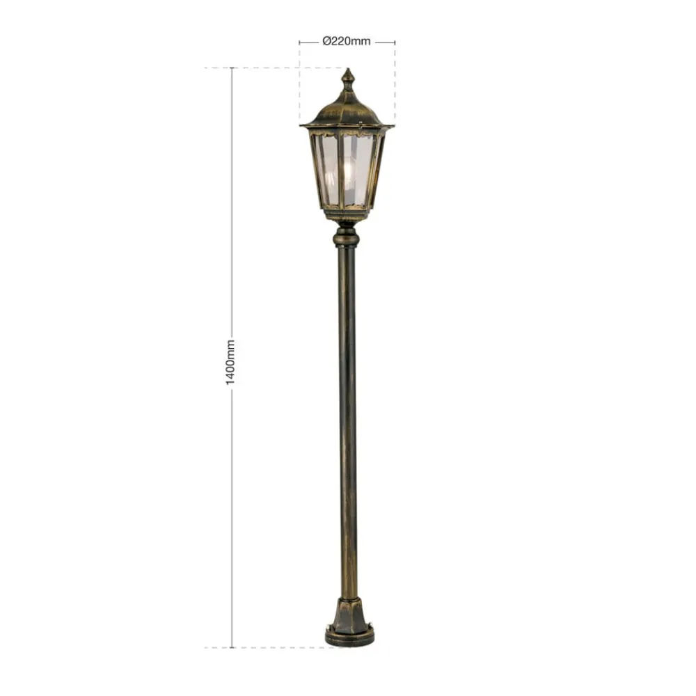 Gadebelysning ^ ORION Traditionel stilampe Fabio, 100 cm