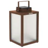 Les Jardins Solcellelamper > Tradition LED-solcellelanterne, corten, højde 40 cm