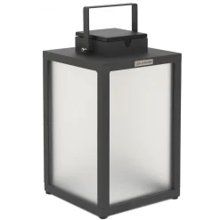 Dekorationsbelysning|Terrassebelysning ^ Les Jardins Tradition LED-solcellelanterne, antracit, højde 40 cm