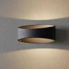Væglamper ^ Maytoni Trame LED-væglampe, oval form i sort