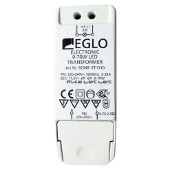 Driver Konstant Spænding|Forkoblinger ^ EGLO Transformer 92348 11,5V 0-40 W LED, 0-70 W halogen