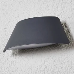 Lucande Væglamper > Trapezformet LED-udendørsvæglampe Glen med IP65