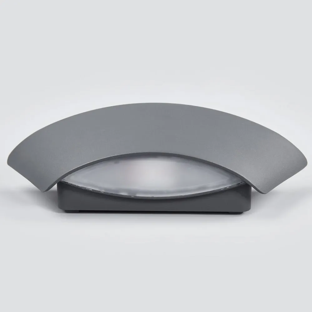 Lucande Væglamper > Trapezformet LED-udendørsvæglampe Glen med IP65