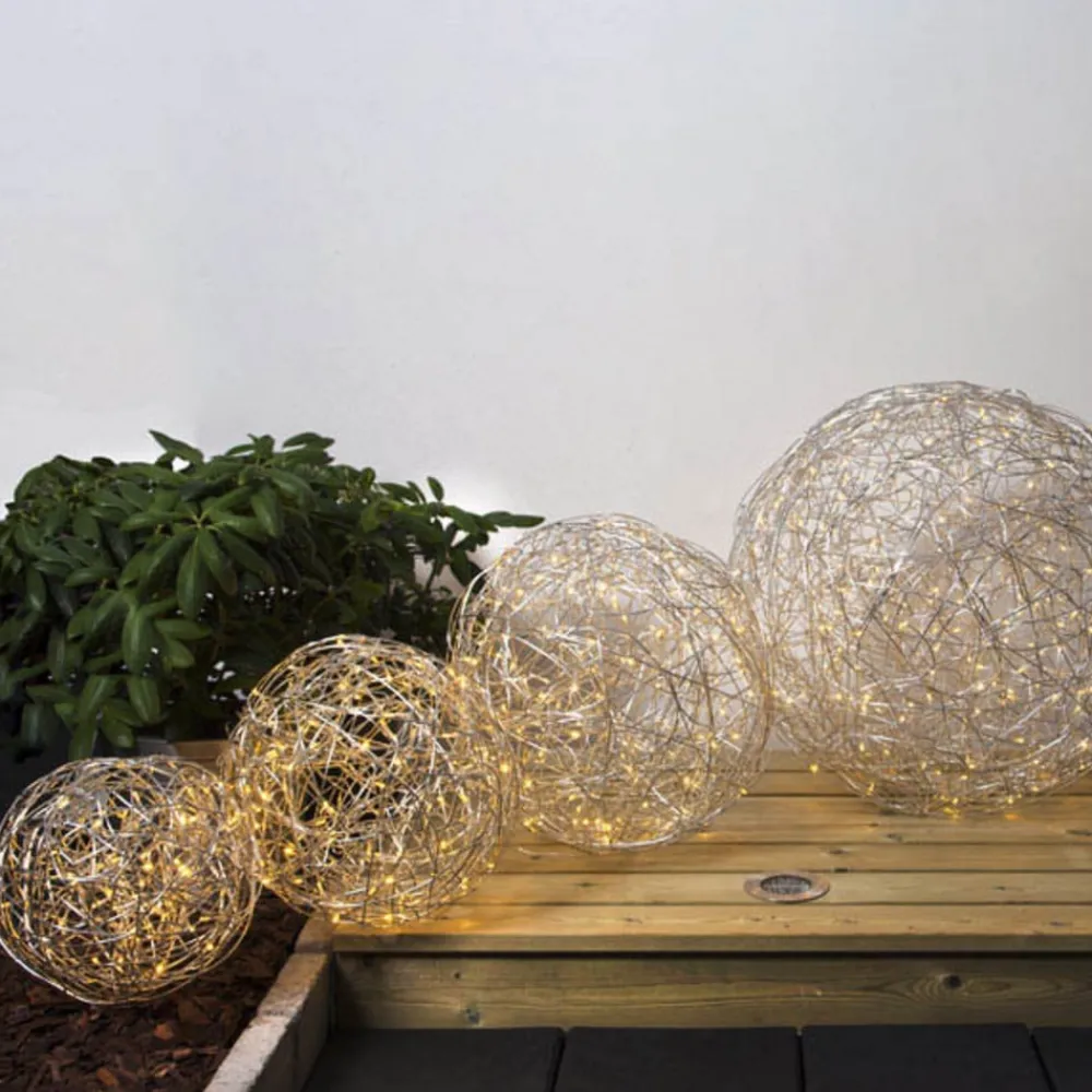 Julepynt|Julelys Udendørs ^ STAR TRADING Trassel LED udendørs dekoration Ø 37,5 cm