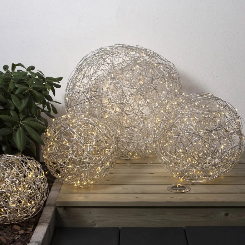 Julepynt|Julelys Udendørs ^ STAR TRADING Trassel LED udendørs dekoration Ø 37,5 cm