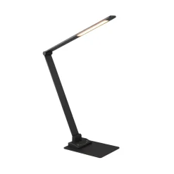 Trio Lighting Arbejdsrum/Kontor > Travis LED-bordlampe, sort, CCT, dæmpbar, touch, USB
