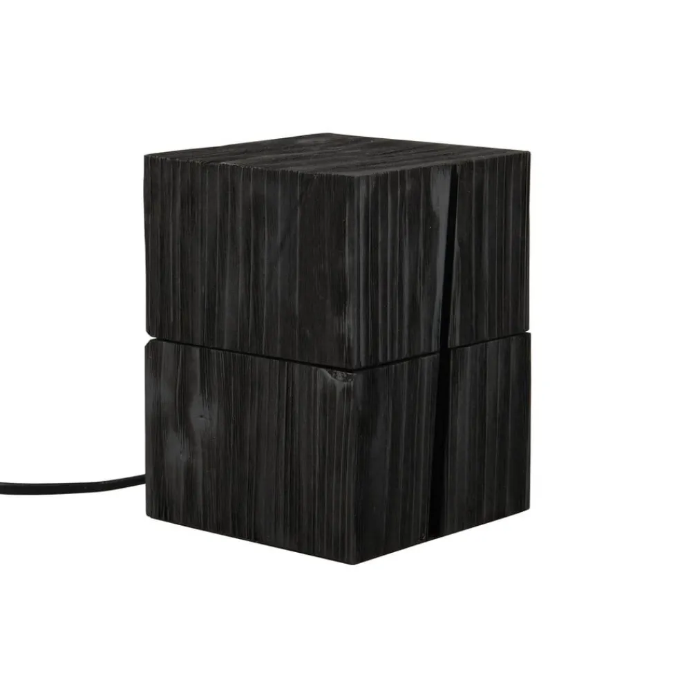 Trio Lighting Bordlamper > Treasure bordlampe, sort, træ, hængslet