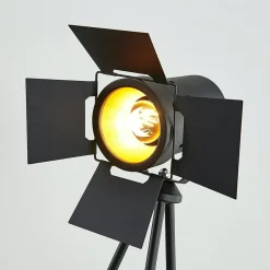 Gulvlamper|Gulvlamper ^ Lindby Trebenet gulvlampe Devon i sort