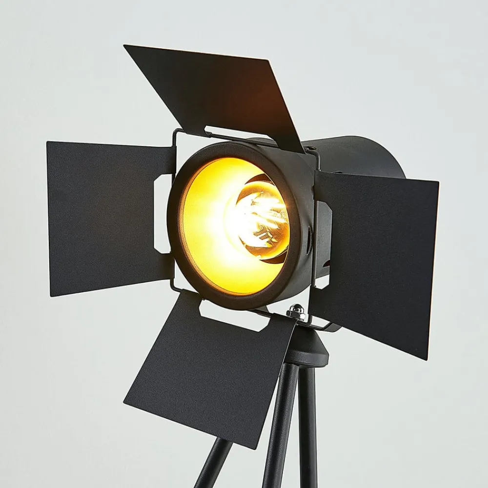 Gulvlamper|Gulvlamper ^ Lindby Trebenet gulvlampe Devon i sort