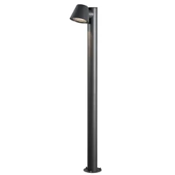Konstsmide Gadebelysning > Trieste vejlampe i aluminium, antracit