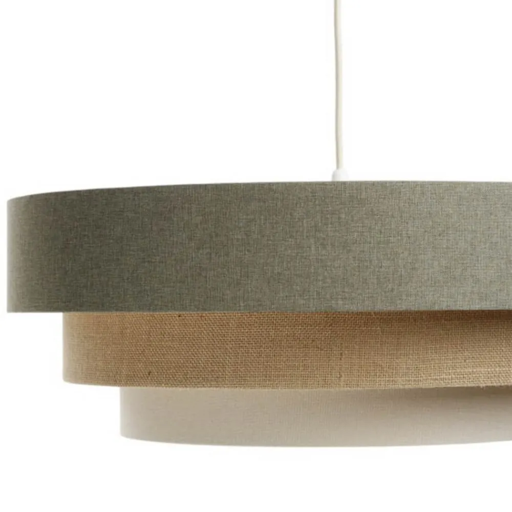 Maco Design Pendellamper > Triniti hængelampe, grøn/beige/creme, Ø 60 cm, tekstil