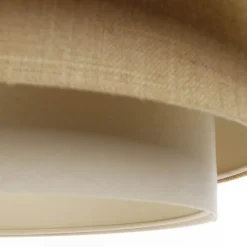 Maco Design Pendellamper > Triniti hængelampe, grøn/beige/creme, Ø 60 cm, tekstil
