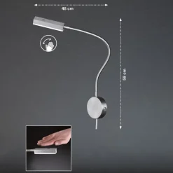 FISCHER & HONSEL Væglamper|Væglamper > Trinløs dæmpbar LED-væglampe Raik med stik