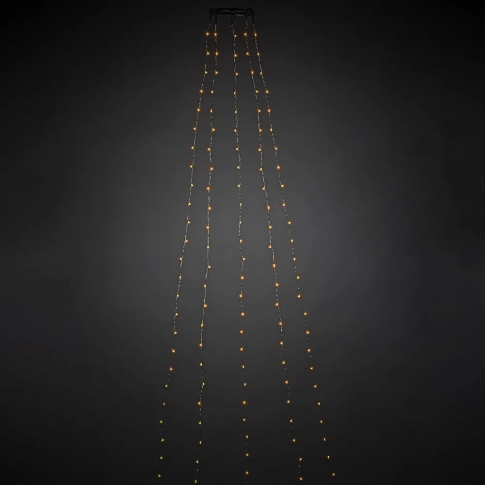 Konstsmide Christmas Dekorationsbelysning > Trælyskæde formonterede LED dråber 180 lyskilder