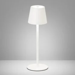 FH Lighting Bordlamper > Tropea LED-bordlampe med batteri, sandet hvid