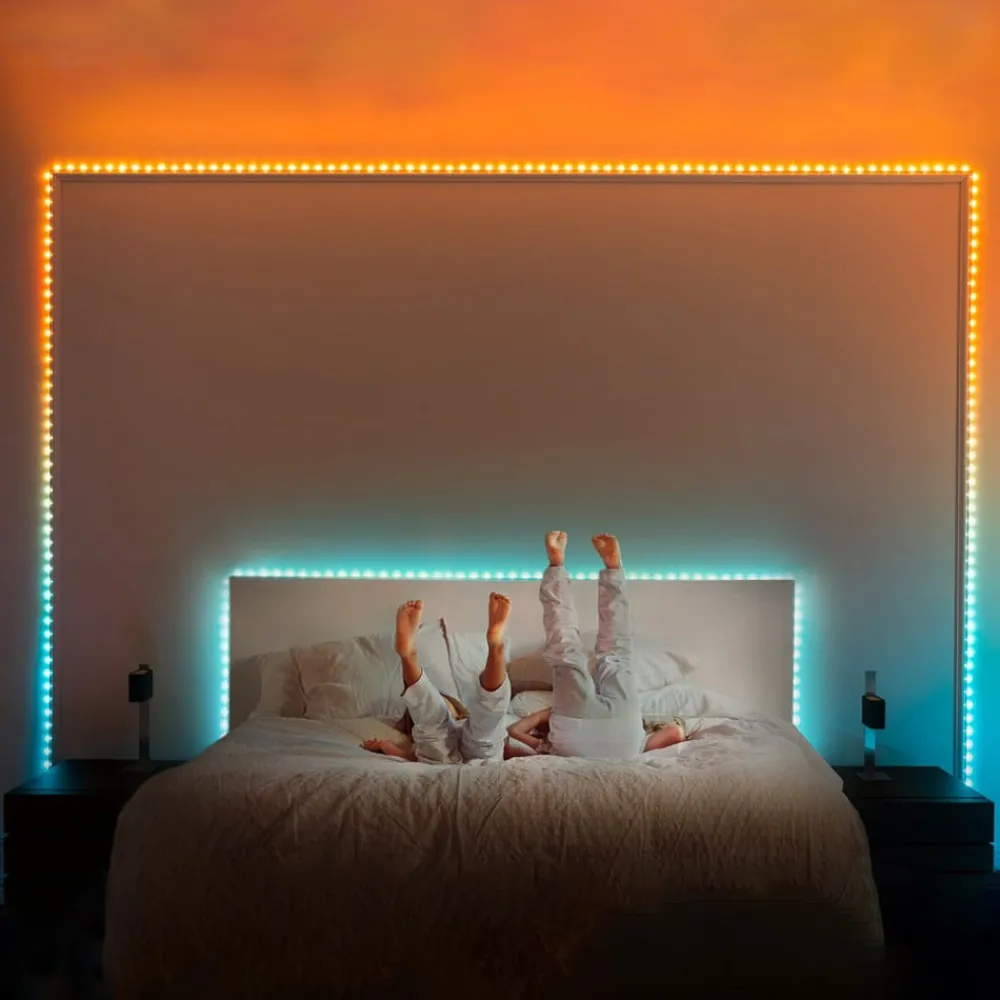 Dekorationsbelysning|Julepynt ^ twinkly Dots LED-lyskæde RGB, gennemsigtig, IP44, 10 m