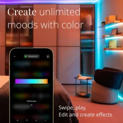 Dekorationsbelysning|Julepynt ^ twinkly Dots LED-lyskæde RGB, gennemsigtig, IP44, 10 m