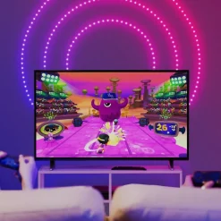 Julepynt|Julelys Udendørs ^ twinkly Dots LED-lyskæde RGB, sort, IP44, 10 m