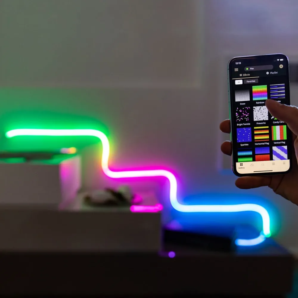 Dekorationsbelysning|Julepynt ^ twinkly Light flex LED-lysslange RGB 2m WIFI