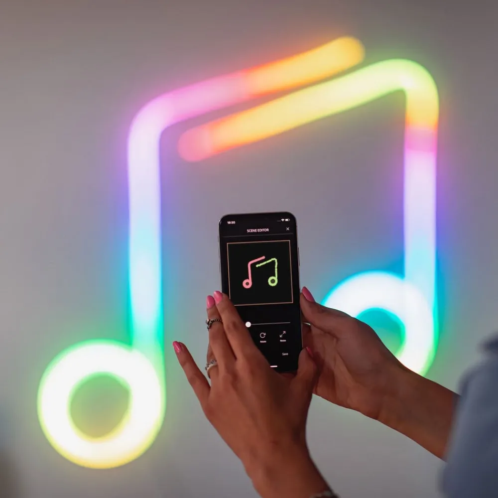 Dekorationsbelysning|Julepynt ^ twinkly Light flex LED-lysslange RGB 2m WIFI