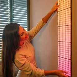 Dekorationsbelysning ^ twinkly RGB-firkanter sort IP20 1 udvidelse