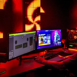Dekorationsbelysning ^ twinkly RGB-firkanter sort IP20 1 udvidelse