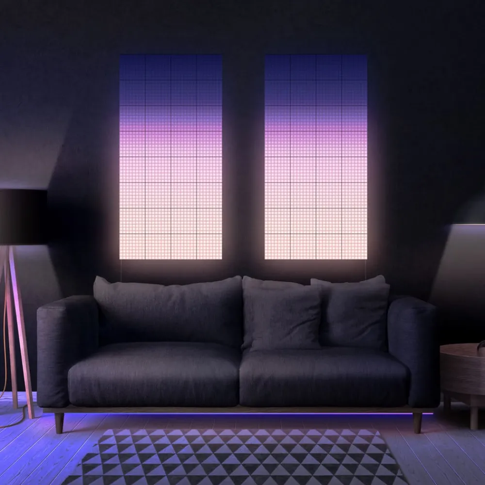 twinkly Dekorationsbelysning > RGB-firkanter sort, IP20, 1+5 startsæt