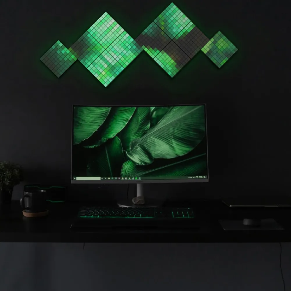twinkly Dekorationsbelysning > RGB-firkanter sort, IP20, 1+5 startsæt